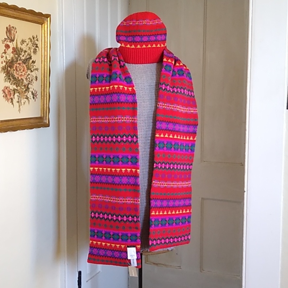 J. CREW matching scarf and beanie set